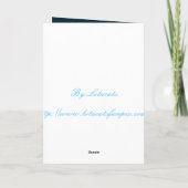 Oiseau de ronflement dans la carte bleue (Dos)