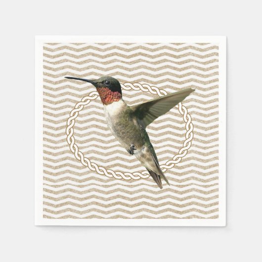 Oiseau de serviettes en papier (Devant)