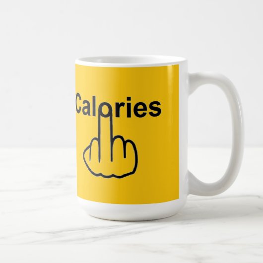 Oiseau de tasse renversant des calories (Droite)