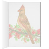 Oiseau d'État noir du cardinal de l'Ohio (Intérieur (Droit))