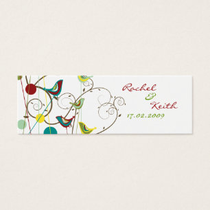 Oiseau D'Été Coloré Et Fils Mariage Favoriser Tags