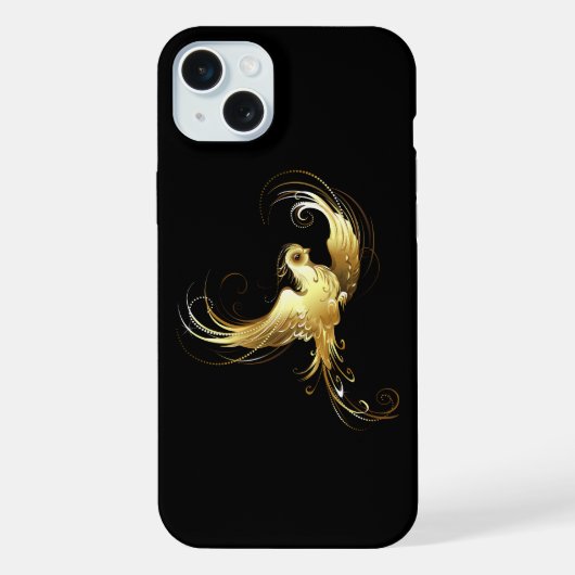 Oiseau d'or sur Arrière - plan noir (Verso)