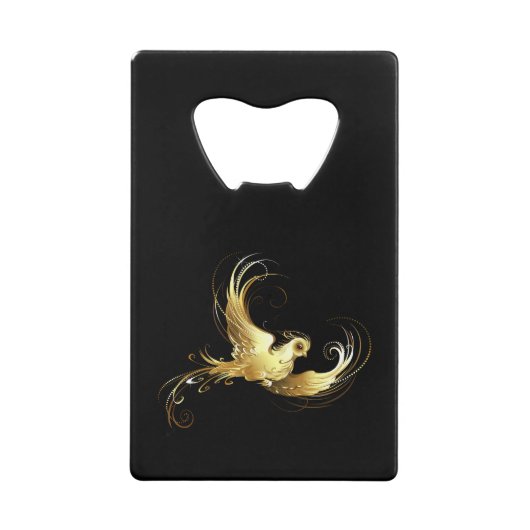 Oiseau d'or sur Arrière - plan noir (Devant)