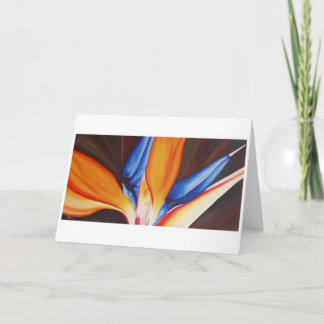 Oiseau du paradis - carte d'art