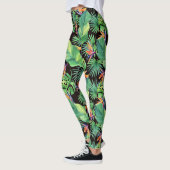 Oiseau du Paradis dans la Jungle Leggings tropicau (Gauche)