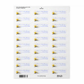 Oiseau du Paradis Étiquette de adresse Tropical Sk (Feuille entière)