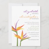 Oiseau du paradis Faire-part de mariage (Devant)