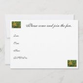 Oiseau du Paradis Floral Party Invitation (Dos)