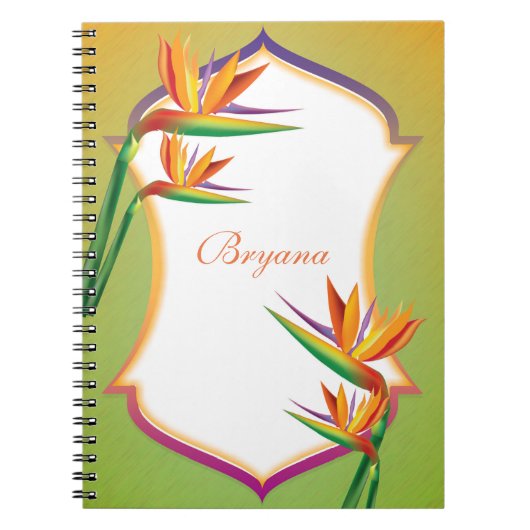 Oiseau du Paradis Journal du Carnet floral tropica (Devant)