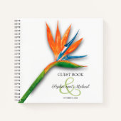 Oiseau du Paradis Livre d'Invité Mariage (Devant)