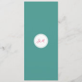 Oiseau du Paradis Monogramme Menus tropicaux (Dos)