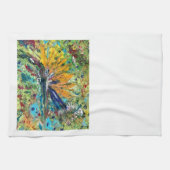 Oiseau du Paradis Serviette de thé Abstraite (Horizontal)