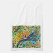 Oiseau du Paradis Serviette de thé Abstraite (Vertical)