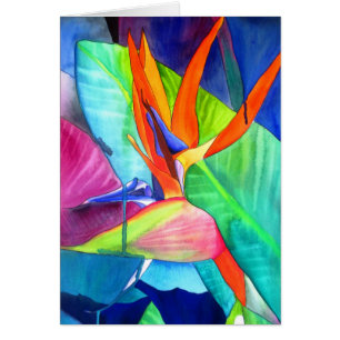 Oiseau du Paradis Strelitzia fleur art tropical