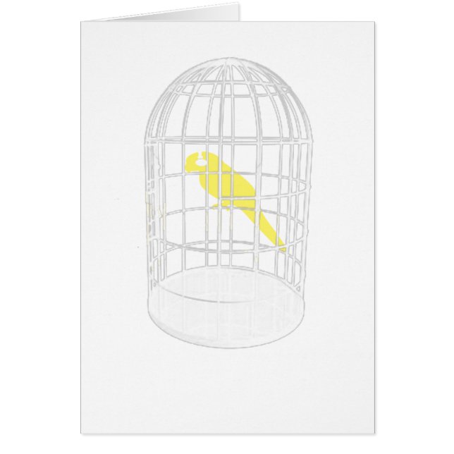 Oiseau en cage (Devant)