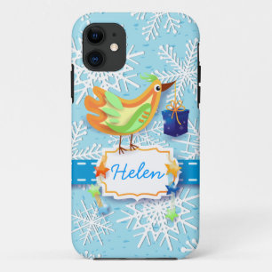 Oiseau et cadeau, coque iphone