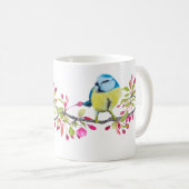  Oiseau et Fleurs, Belle Mug Delicate (Devant droit)