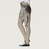 OISEAU ET FLEURS Leggings IMPRIMÉS (Gauche)