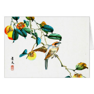 Oiseau et kakis 1892