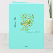 Oiseau Et Merci Fleuri (Dos)