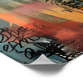 OISEAU ET POSTER FLORAL (Coin)