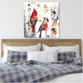 Oiseau et toile cardinale (Insitu(Chambre))