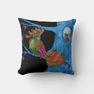 Oiseau Fantastique - Nuit & Jour - Oreiller Révers