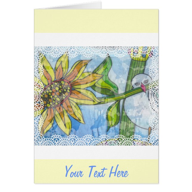 Oiseau, Fleur et dentelle (Devant)