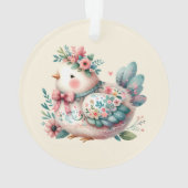 Oiseau folklorique floral au charme Pastel Boho (dos)