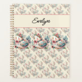 Oiseau folklorique floral au charme Pastel Boho (Devant)