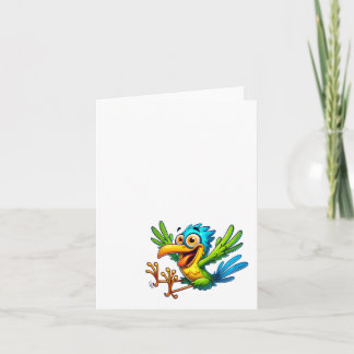 Oiseau Fou Drôle #4, Cartes de Remerciement