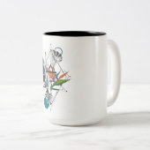 Oiseau géométrique du paradis et mug monstère (Devant droit)