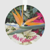 Oiseau hawaïen du paradis vacances florales (dos)