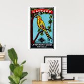 Oiseau jaune dans l'arbre - Impression de boîte d' (Bureau à domicile)