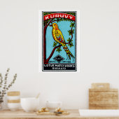 Oiseau jaune dans l'arbre - Impression de boîte d' (Cuisine)