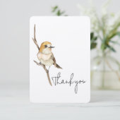 Oiseau Jaune Sur Un Merci À Branche (Debout devant)