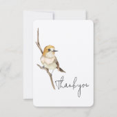 Oiseau Jaune Sur Un Merci À Branche (Devant)