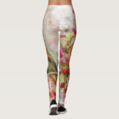 Oiseau mangeant des baies, leggings pour femmes (Dos)
