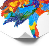 Oiseau mignon et coloré sur une affiche de succurs (Coin)