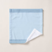 Oiseau mignon moderne sur fond bleu clair (Gant de toilette)