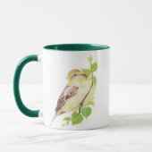 Oiseau moineau mignon et aquarelle Nature Mug (Gauche)