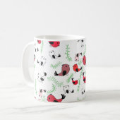 Oiseau motif tasse, mignonne tasse d'oiseau (Devant gauche)