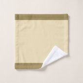 Oiseau mou moderne sur beige clair (Gant de toilette)