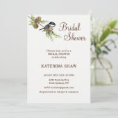 Oiseau Nature Invitation nuptiale douche (Debout devant)