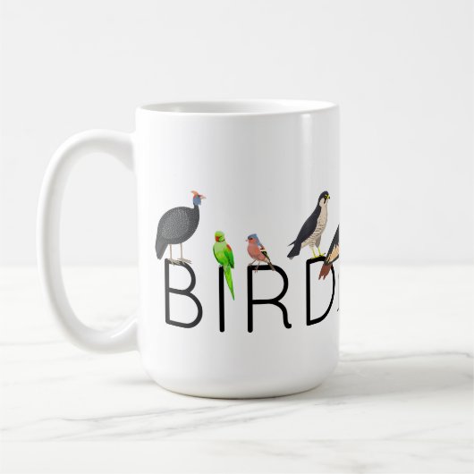 Oiseau Nerd X café Mug (Gauche)