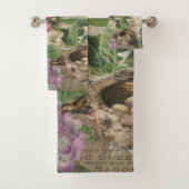 Oiseau Nid Floral Jardin Fleur Papillon Art (En situation)