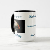 Oiseau Puffin Anniversaire Pour Lui Café Mug (Devant gauche)