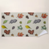 Oiseau rouge moderne | Serviette de plage (Devant)