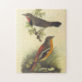 Oiseau sur Branche, Oiseau sur terre Puzzle (Vertical)