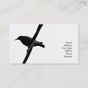 Oiseau sur des cartes d'un fil